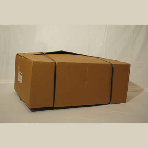 Our courier delivers your go kart in a brown box